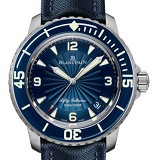 宝珀Blancpain五十噚系列5015D-1140-52B 蓝盘  商务腕表