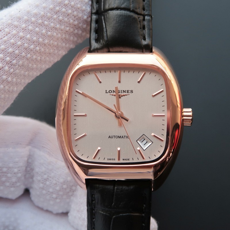 MK浪琴新款 MK厂精仿浪琴复古系列1969枕形18k包 中性手表