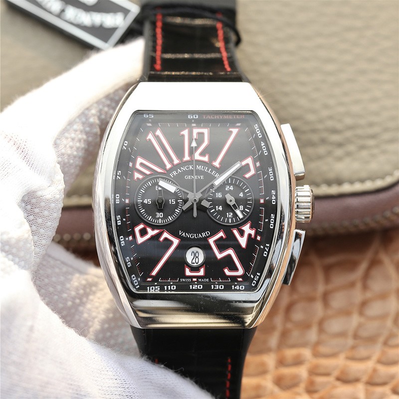 复刻手表法穆兰 瑞士进口石英机芯 黑盘